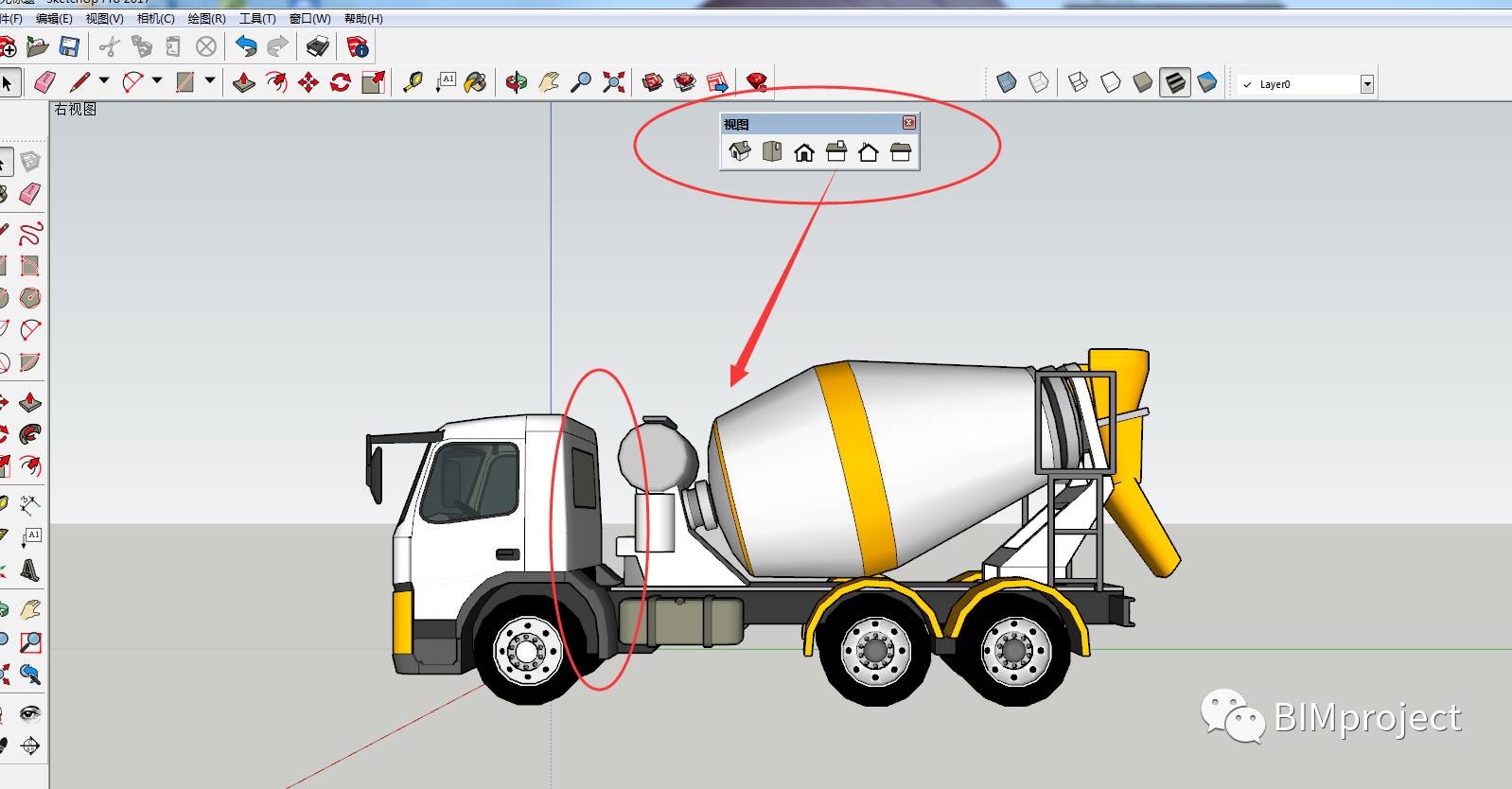 问题117:Sketchup中的建筑模型平面视图如何消除透视? 问题117:Sketchup中的建筑模型平面视图如何消除透视?