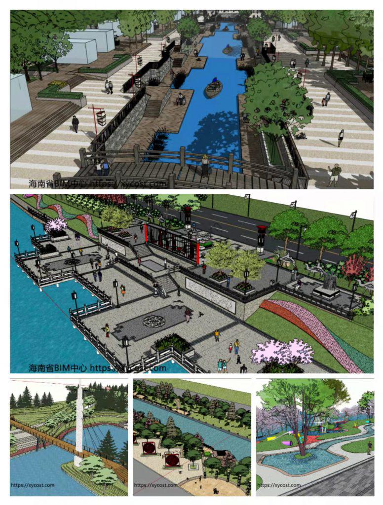 SU模型—精选13个滨海公园插图